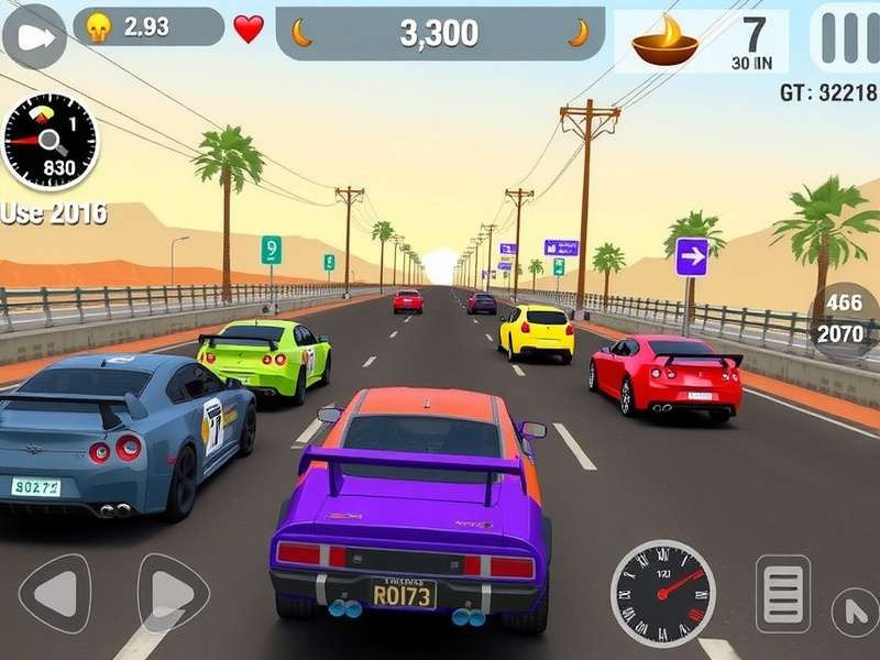 Drizzle Drifters gameplay screenshot showing cars drifting on Indian roads